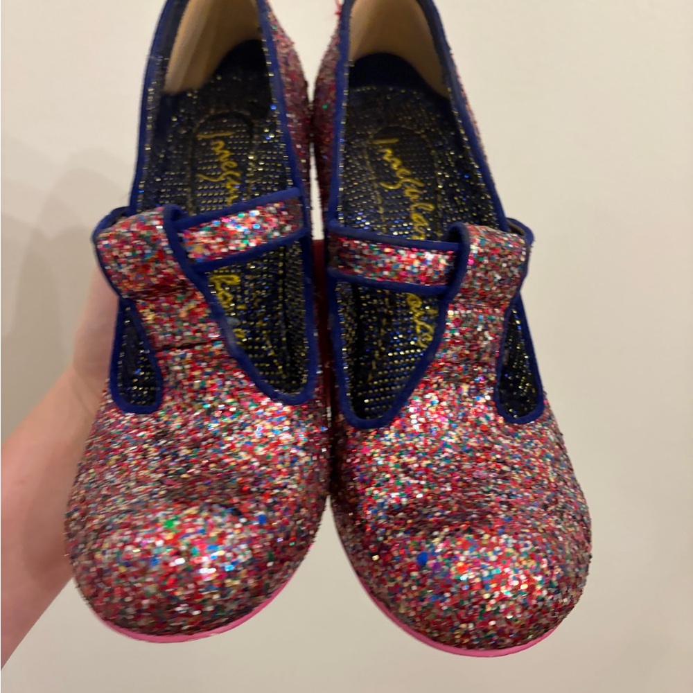 Irregular Choice Glitter T-Strap Women’s Heels - Picture 4 of 5